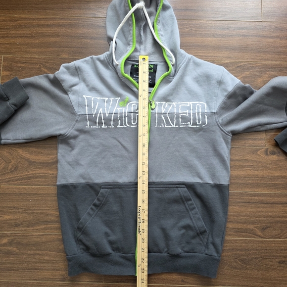 Wicked Gray and Green Men's Hoodie - Picture 6 of 7